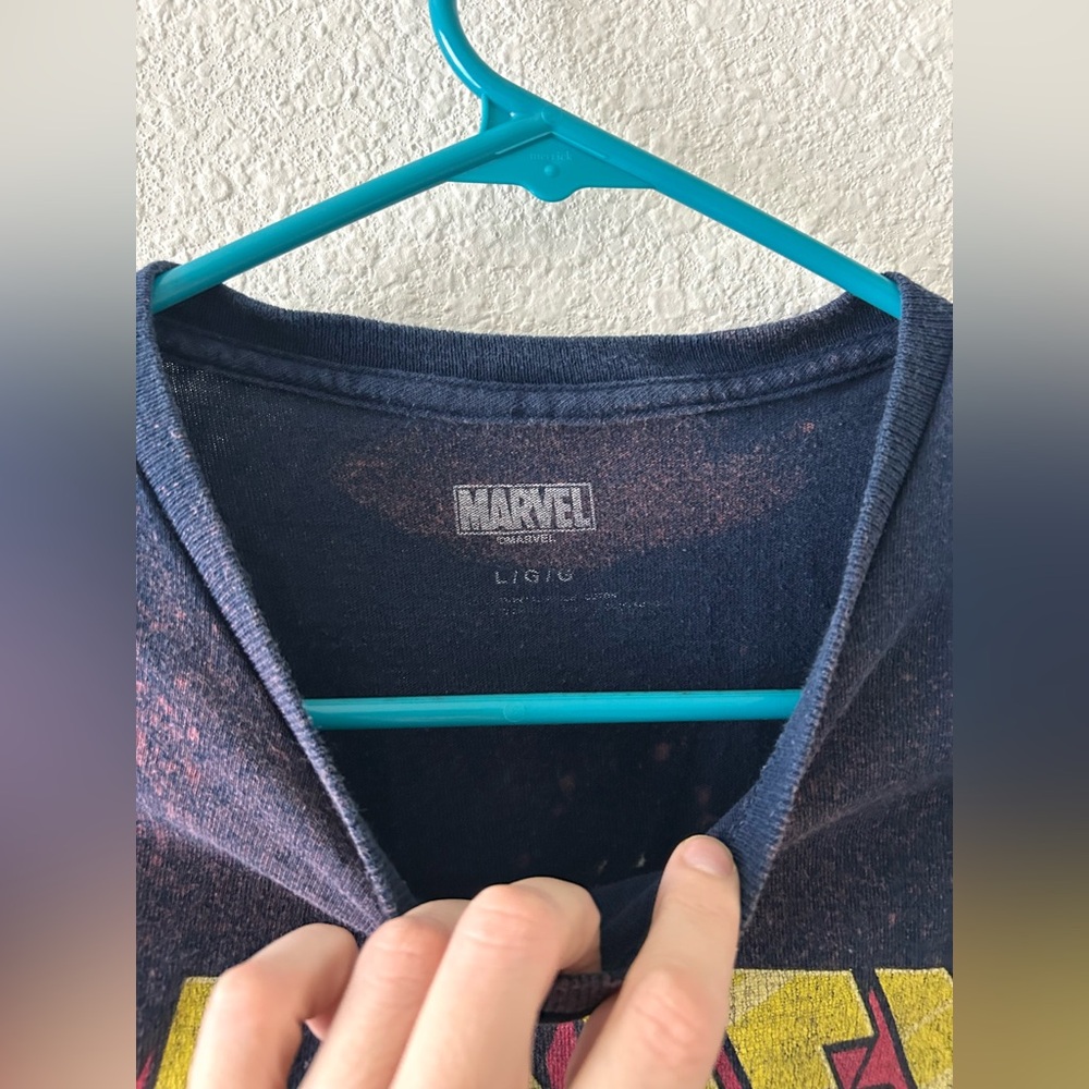 Marvel X-Men Graphic Tee L Bleached Distressed Galaxy Style Shirt - Picture 4 of 8